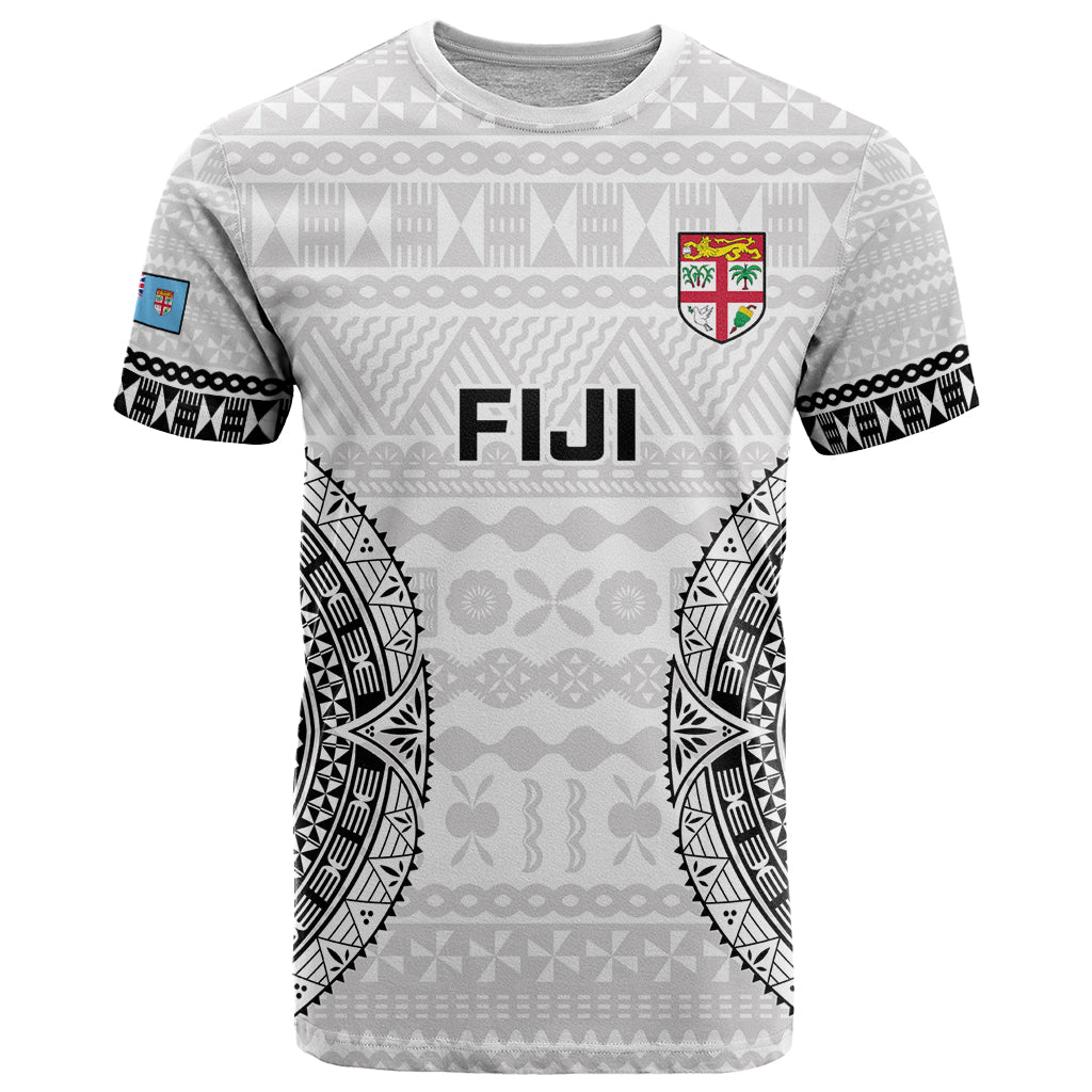 Custom Fiji Rugby T-Shirt Go Champions World Cup Fijian Tapa Pattern Graphic Tee