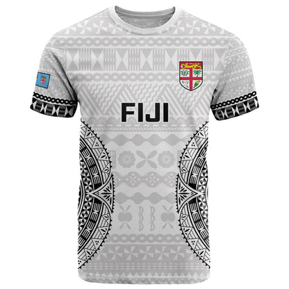 Custom Fiji Rugby T-Shirt Go Champions World Cup Fijian Tapa Pattern Graphic Tee