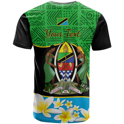Personalised Tanzania Independence Day T-Shirt Heri ya Siku ya Uhuru African Pattern Graphic Tee