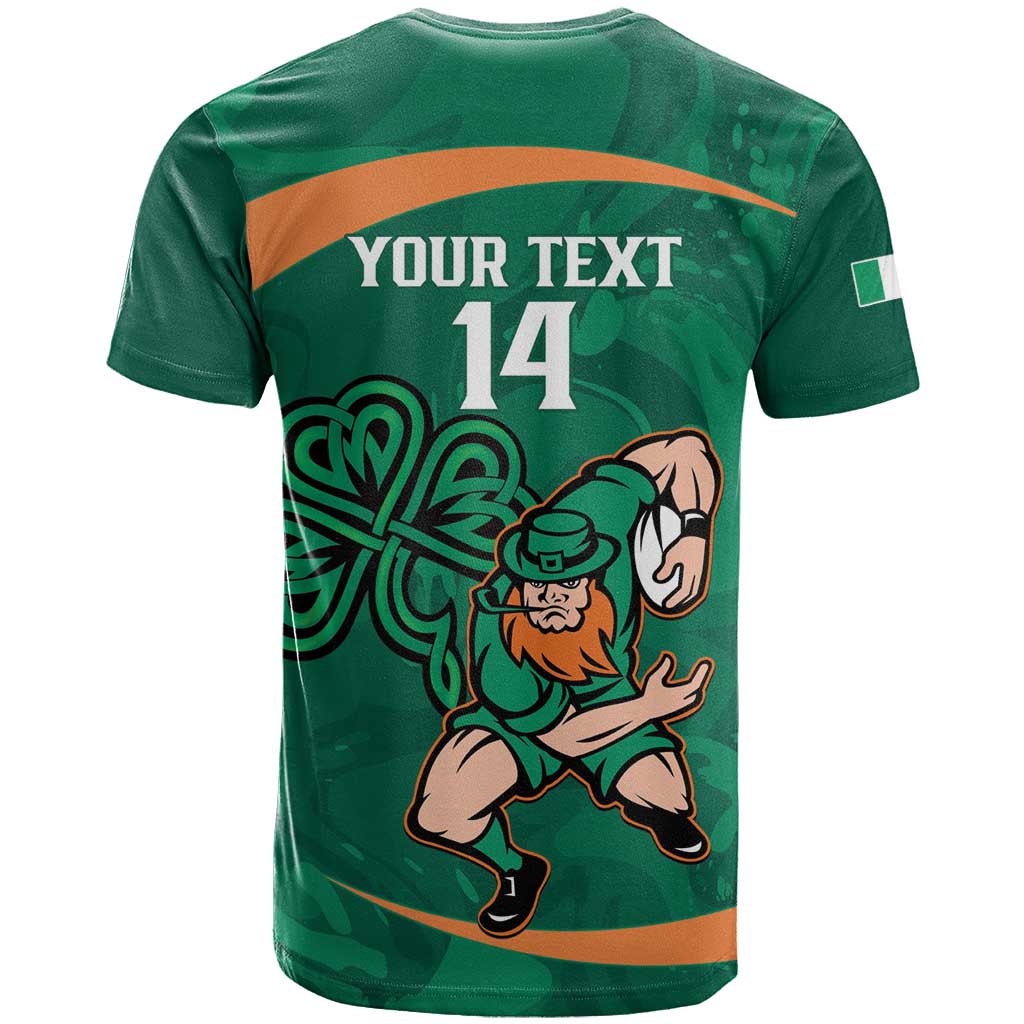 Custom Ireland Rugby Sevens T-Shirt Go Champions Irish Shamrock Graphic Tee