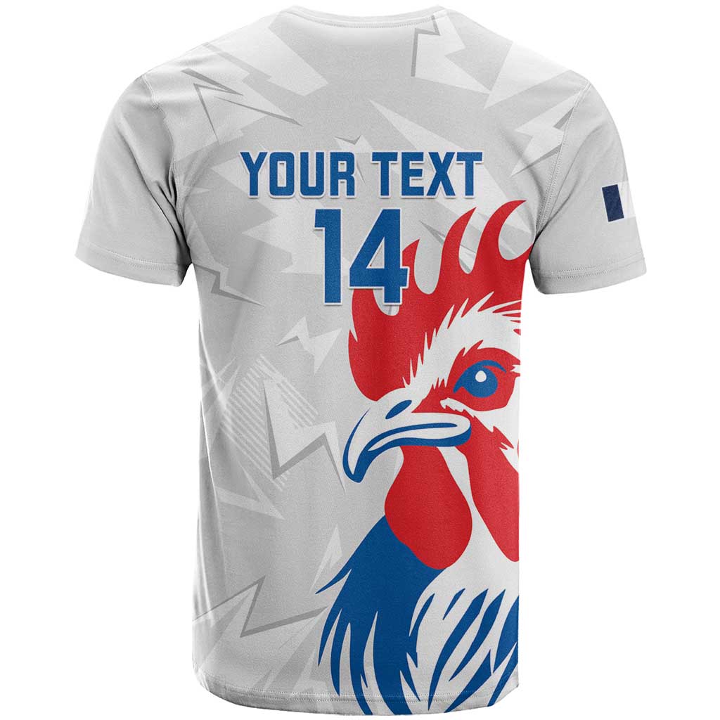 Custom France Rugby 2025 T-Shirt Allez Les Bleus! Graphic Tee