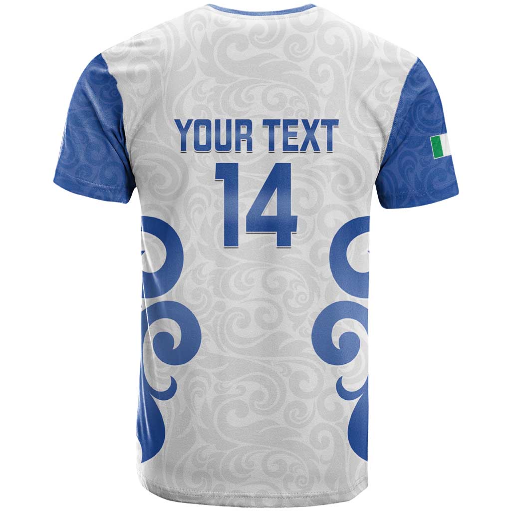 Custom Italy Rugby 2025 T-Shirt Come on Gli Azzurri! Graphic Tee