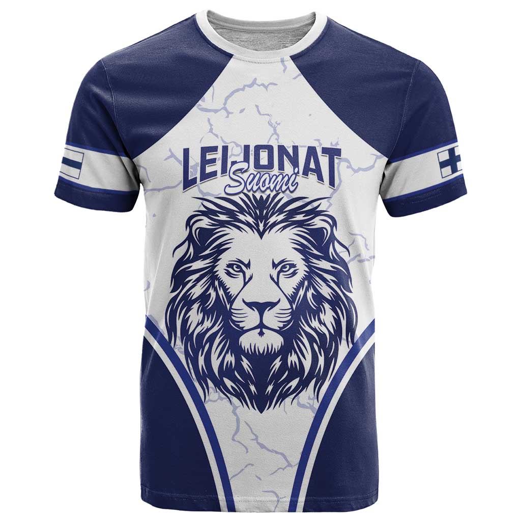 Custom Finland Ice Hockey T-Shirt 2025 Go Champions Suomi Leijonat Graphic Tee