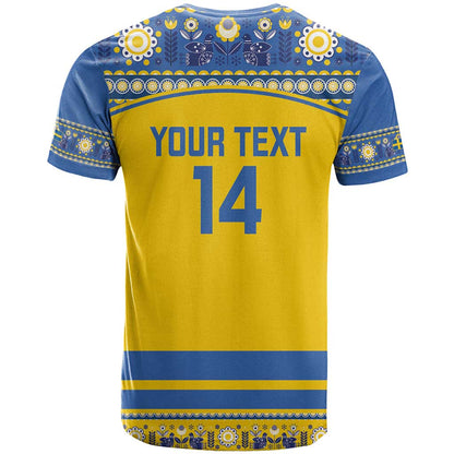 Custom Sweden Ice Hockey T-Shirt 2025 Go Champions Tre Kronor Graphic Tee