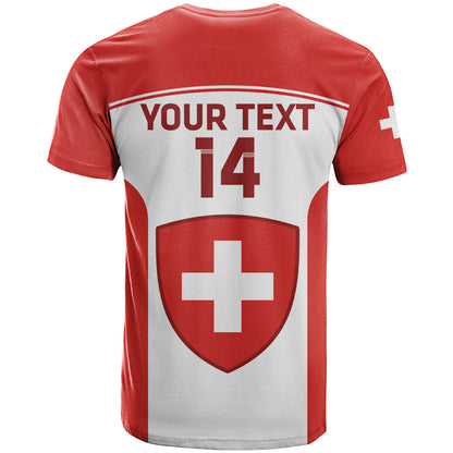 Custom Switzerland Hockey T-Shirt 2024 Go La Nati Graphic Tee