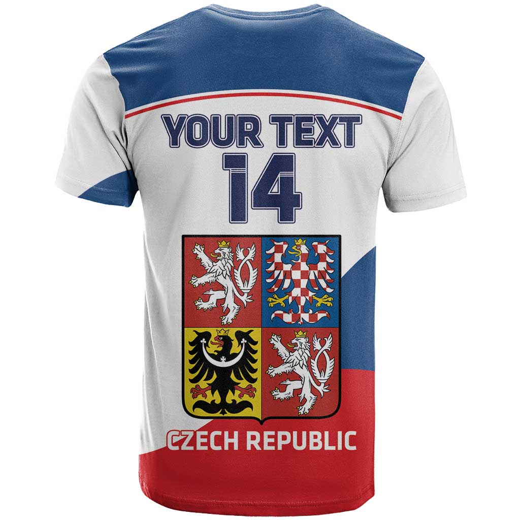 Custom Czech Republic Hockey T-Shirt 2024 Go Czechia Graphic Tee