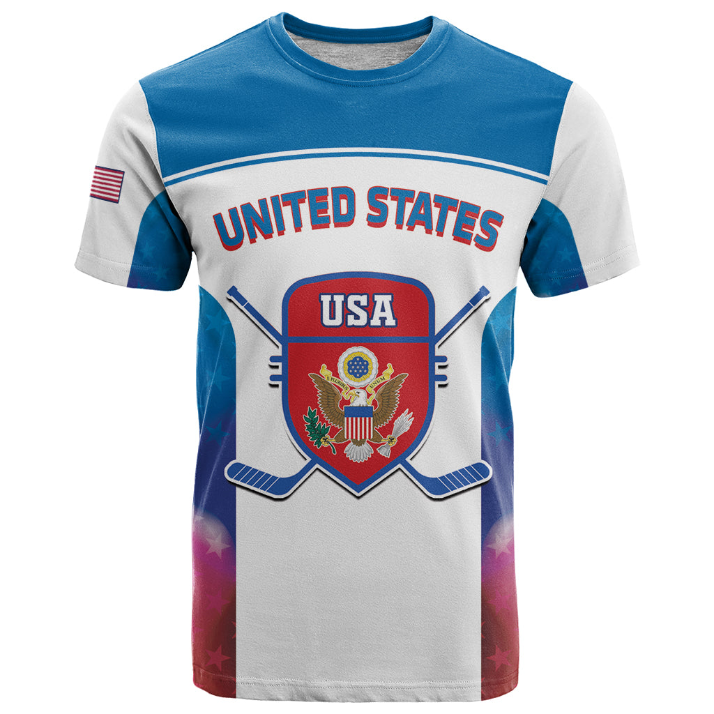Custom United States Hockey T-Shirt 2024 Go USA Graphic Tee