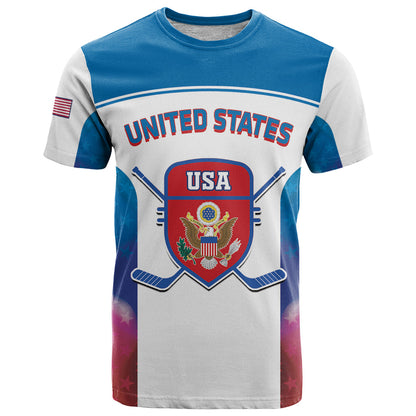 Custom United States Hockey T-Shirt 2024 Go USA Graphic Tee