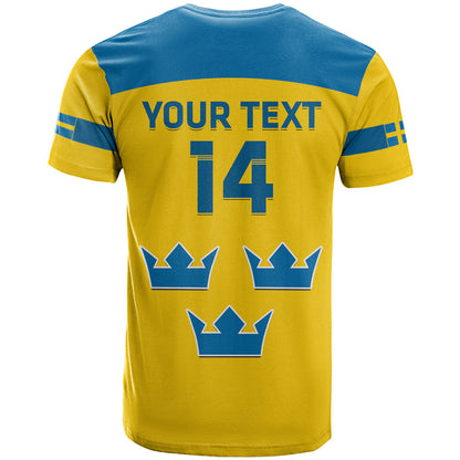 Custom Sweden Hockey T-Shirt 2024 Go Swedish Graphic Tee