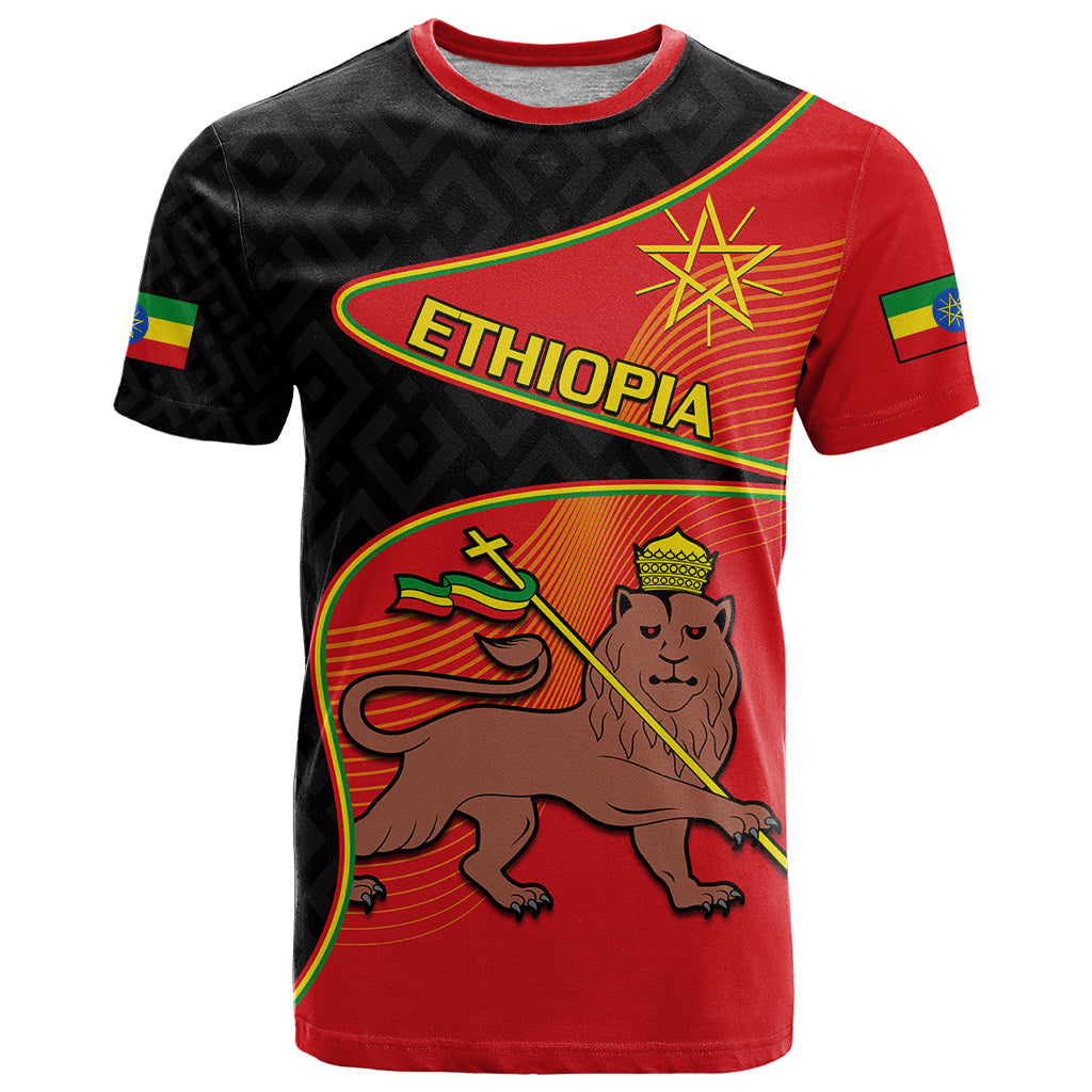 Ethiopia Derg Downfall Day T-Shirt Ethiopian Lion of Judah Graphic Tee