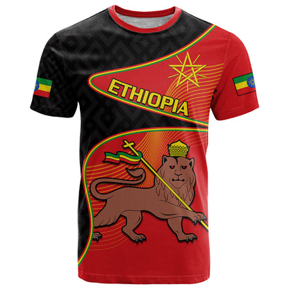 Ethiopia Derg Downfall Day T-Shirt Ethiopian Lion of Judah Graphic Tee