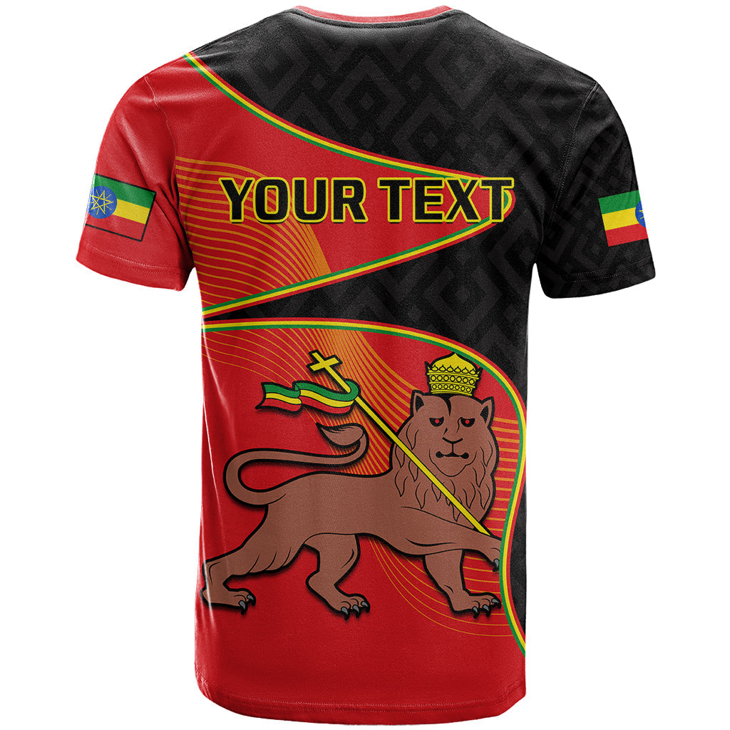 Custom Ethiopia Derg Downfall Day T-Shirt Ethiopian Lion of Judah Graphic Tee