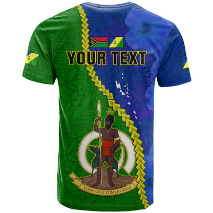 Personalised Vanuatu Malampa Province T-Shirt Turtle Sand Drawing Unique Tapa Pattern Graphic Tee