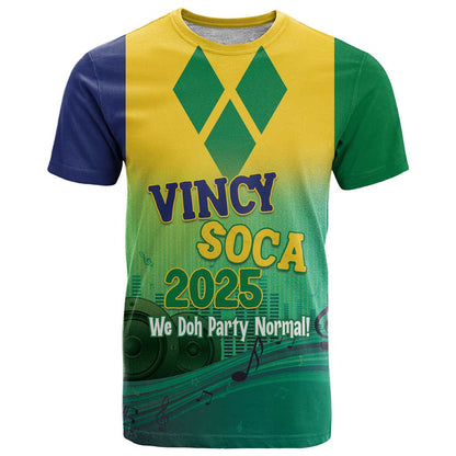 Vincy Mas 2025 T-Shirt Vincy Soca We Doh Party Normal Graphic Tee