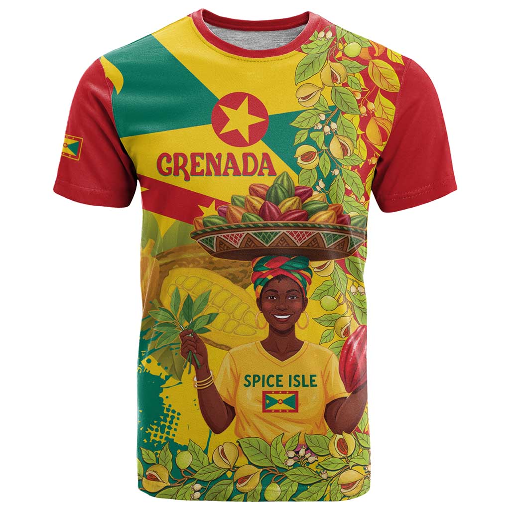 Personalized Grenada Spicemas 2025 T-Shirt Spice Isle Nutmeg Cocoa Pod Graphic Tee