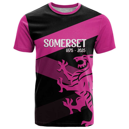 Custom Somerset Cricket T-Shirt 150 Years of Anniversary Graphic Tee