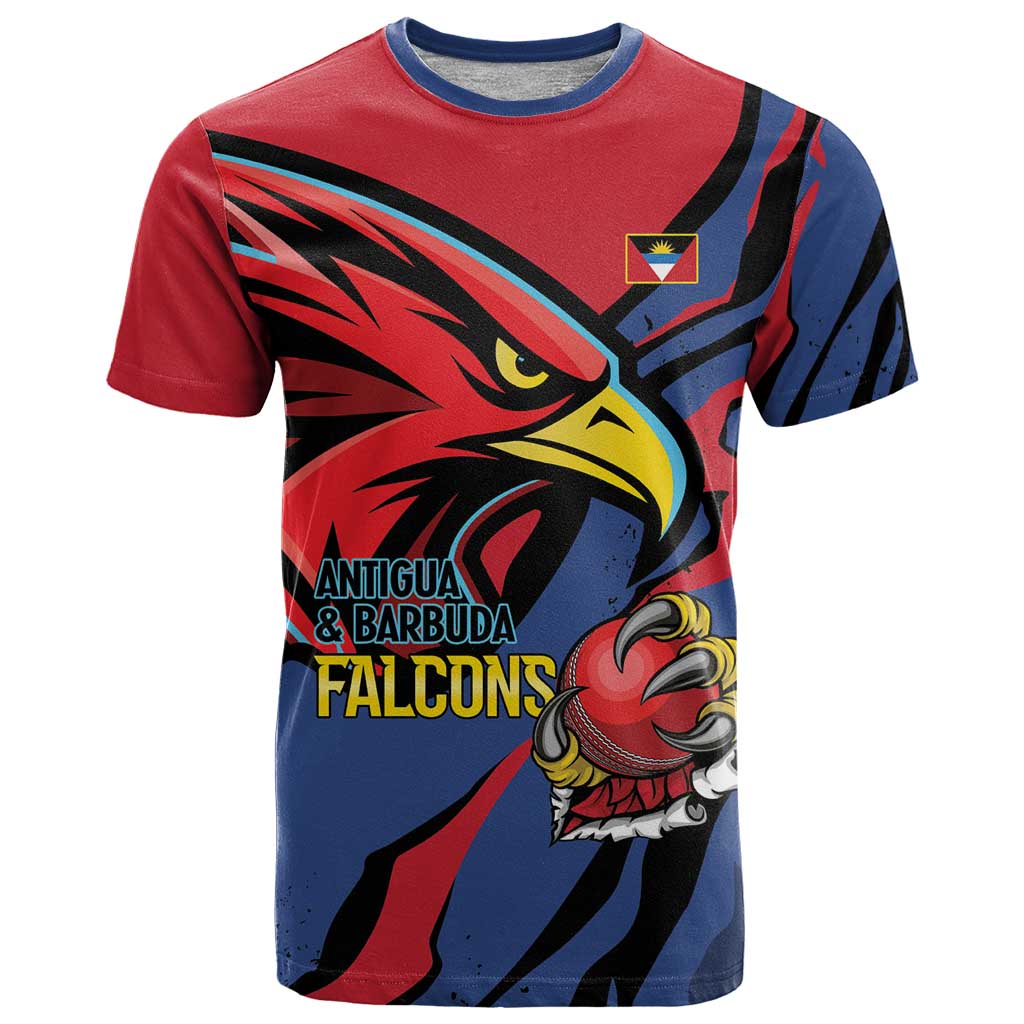 Antigua and Barbuda Cricket Custom T-Shirt Go Champions Falcons Graphic Tee