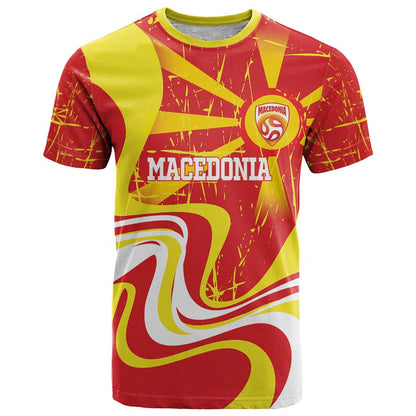 Macedonia Football Custom T-Shirt Go Risovi Grunge Style Graphic Tee