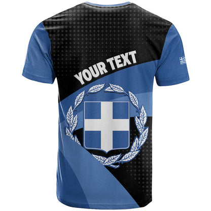 Personalised Greece Hellas T-Shirt Coat Of Arms Graphic Tee