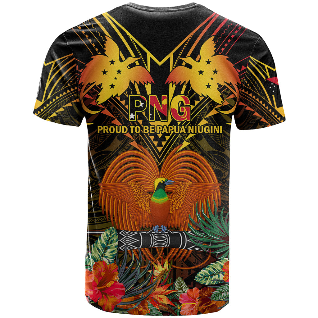 Papua New Guinea East New Britain Province T-Shirt Papua Niugini Coat Of Arms With Flag Style Graphic Tee