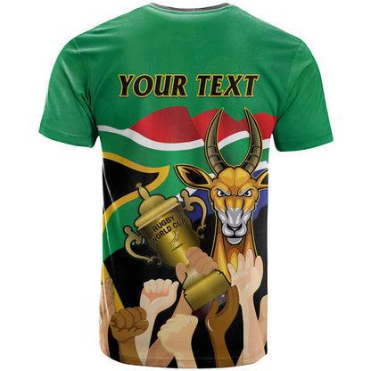 Personalised South Africa Special Holiday T-Shirt Springboks Champions Celebration Rugby Is My Soul Graphic Tee