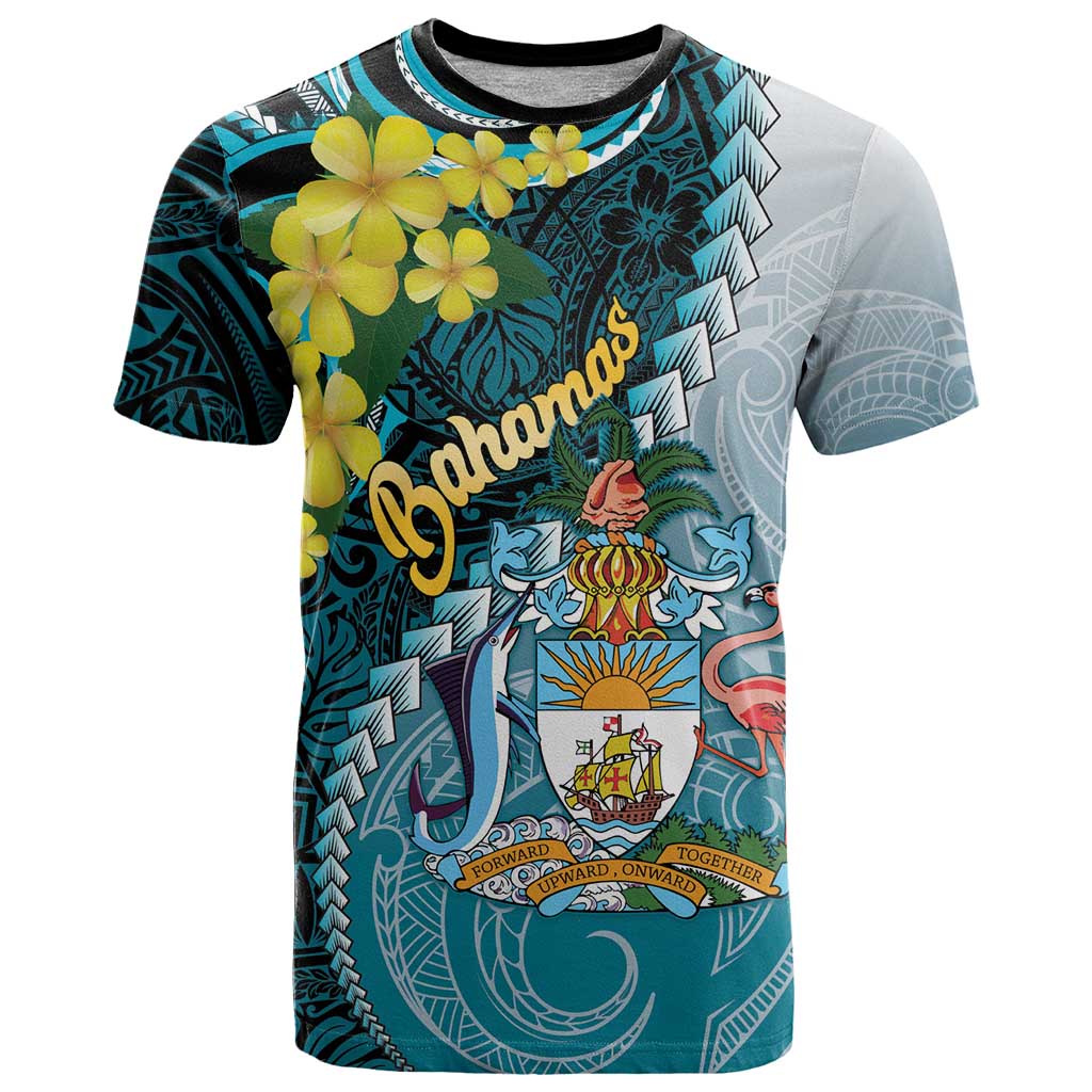The Bahamas T-Shirt Bahamian Buttercup Polynesian Pattern Graphic Tee