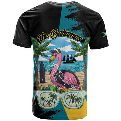 The Bahamas Flamingo T-Shirt It's Summer Time Graphic Tee