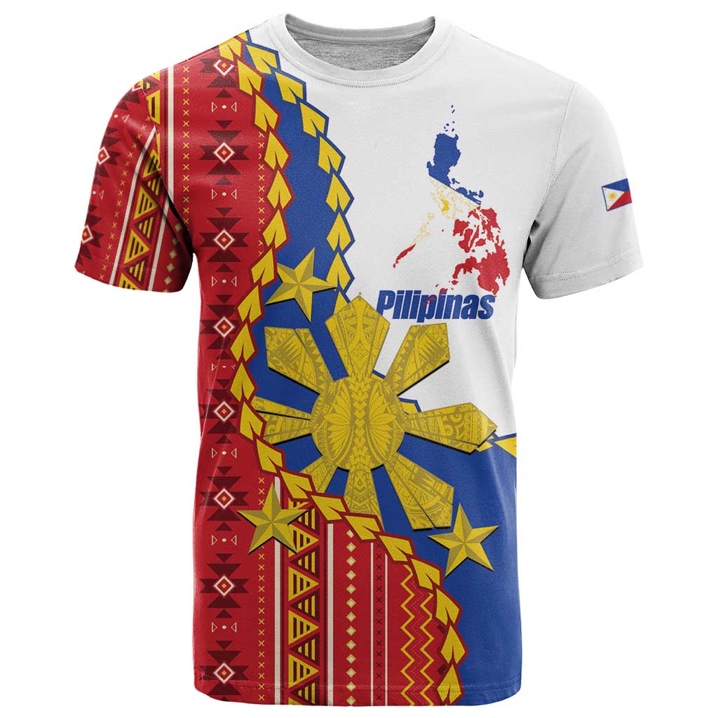 Philippines Independence Day T-Shirt Pilipinas Sun Stars Igorot Pattern Graphic Tee