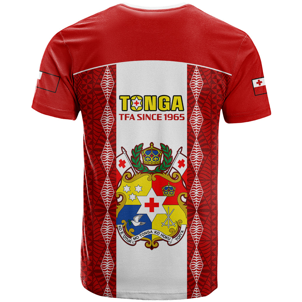 Tonga Football T-Shirt Tongan Ngatu Pattern Sporty Style Graphic Tee