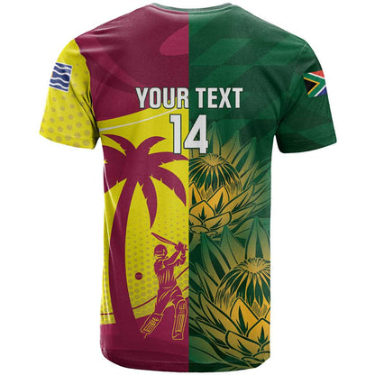 South Africa West Indies Cricket Custom T-Shirt Proteas Windies Together Graphic Tee