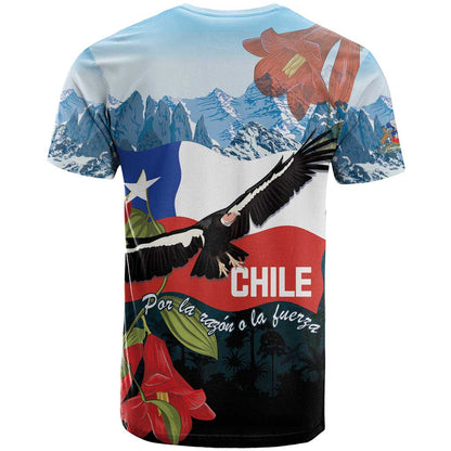 Chile Fiestas Patrias T-Shirt Andean Condor Andes Mountains Graphic Tee