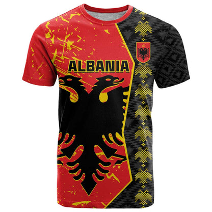Albania Independence Day T-Shirt Albanian Proud - Flag Color Graphic Tee