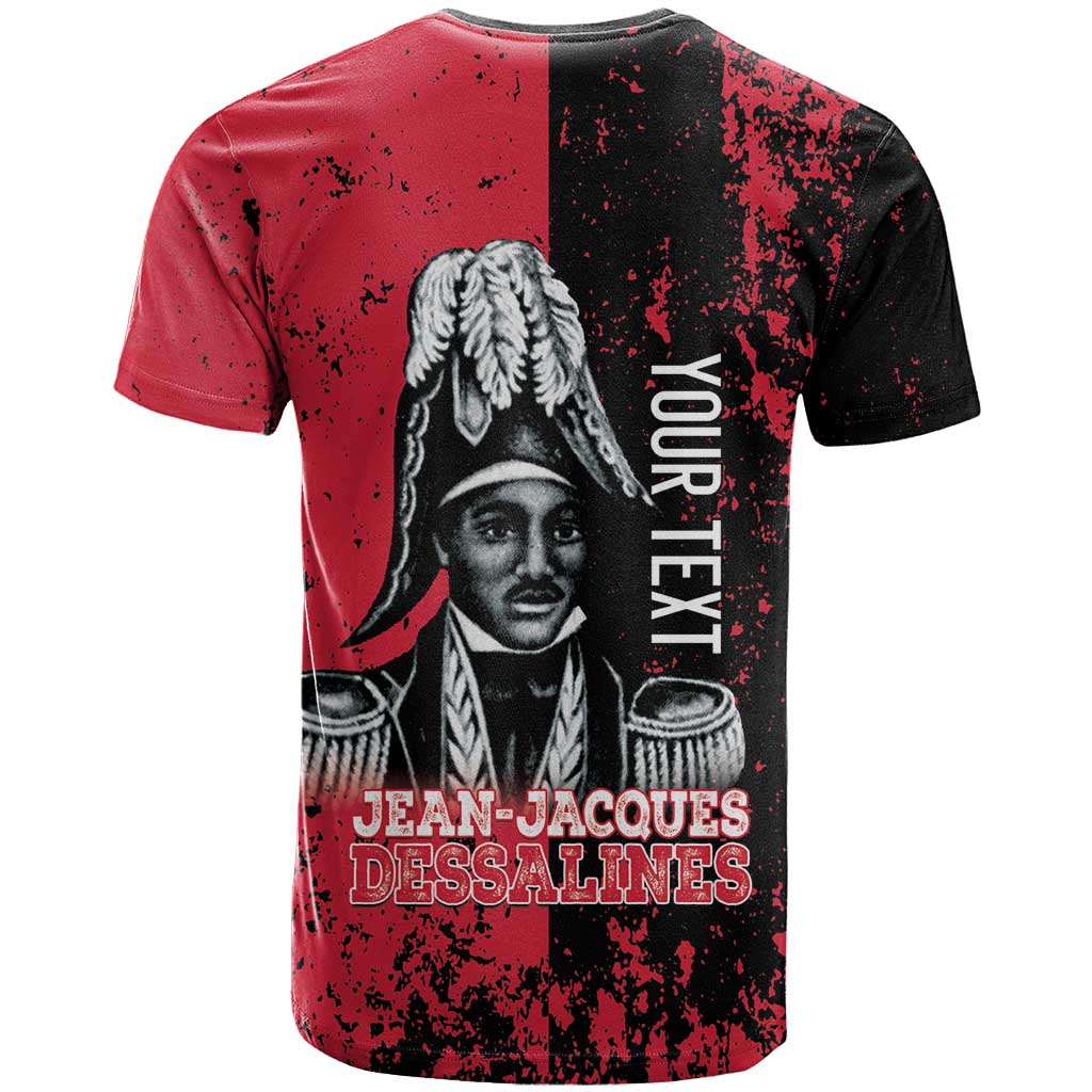 Personalized Jean-Jacques Dessalines Afro Haiti T-Shirt Emperor Of First Empire Grunge Style Graphic Tee