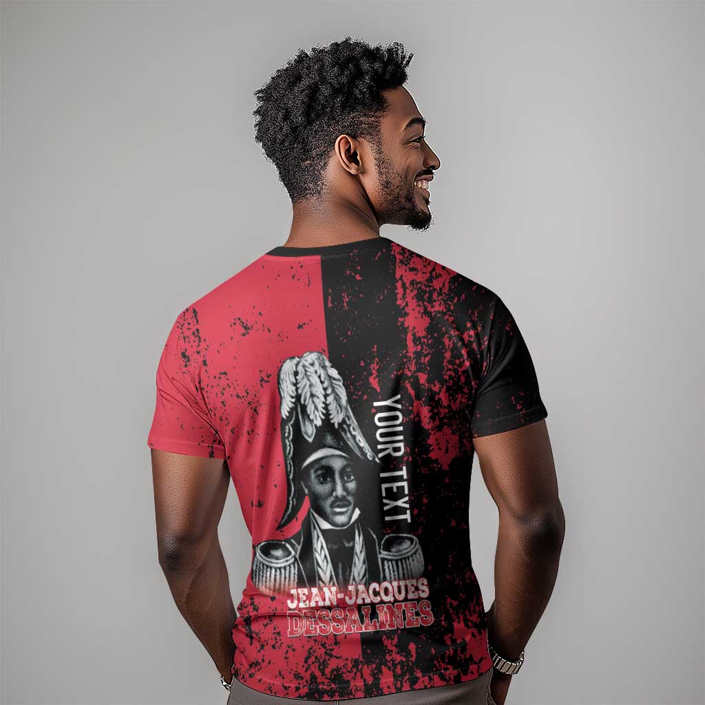 Personalized Jean-Jacques Dessalines Afro Haiti T-Shirt Emperor Of First Empire Grunge Style Graphic Tee
