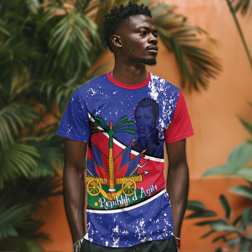Republic of Haiti 1806-1820 T-Shirt Alexandre Petion With Coat Of Arms Graphic Tee
