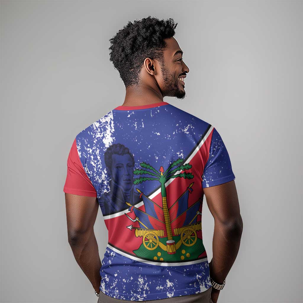 Republic of Haiti 1806-1820 T-Shirt Alexandre Petion With Coat Of Arms Graphic Tee