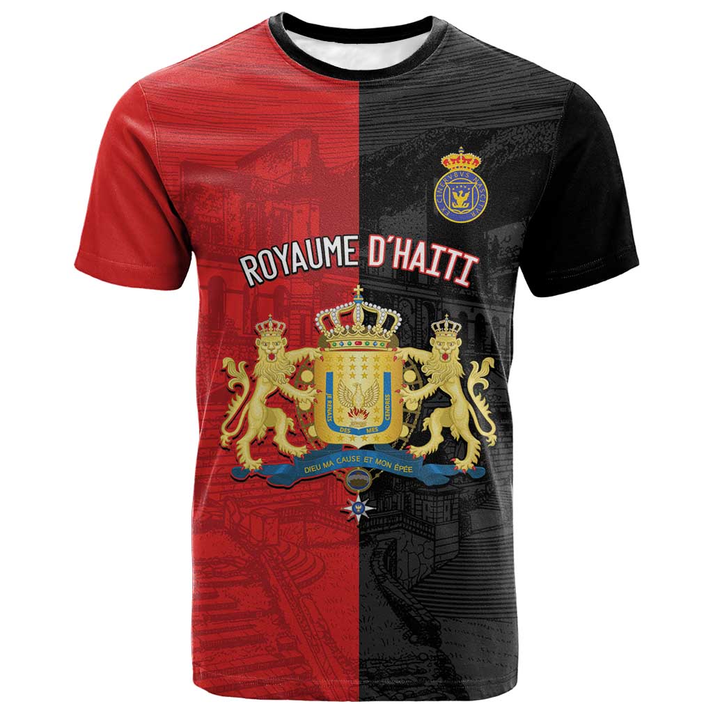 Personalized Kingdom of Haiti T-Shirt Sans-Souci Palace Flag Style Graphic Tee