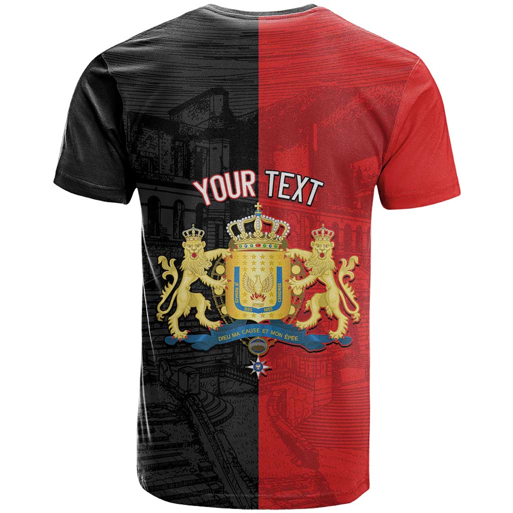 Personalized Kingdom of Haiti T-Shirt Sans-Souci Palace Flag Style Graphic Tee