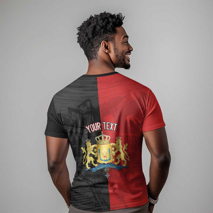 Personalized Kingdom of Haiti T-Shirt Sans-Souci Palace Flag Style Graphic Tee