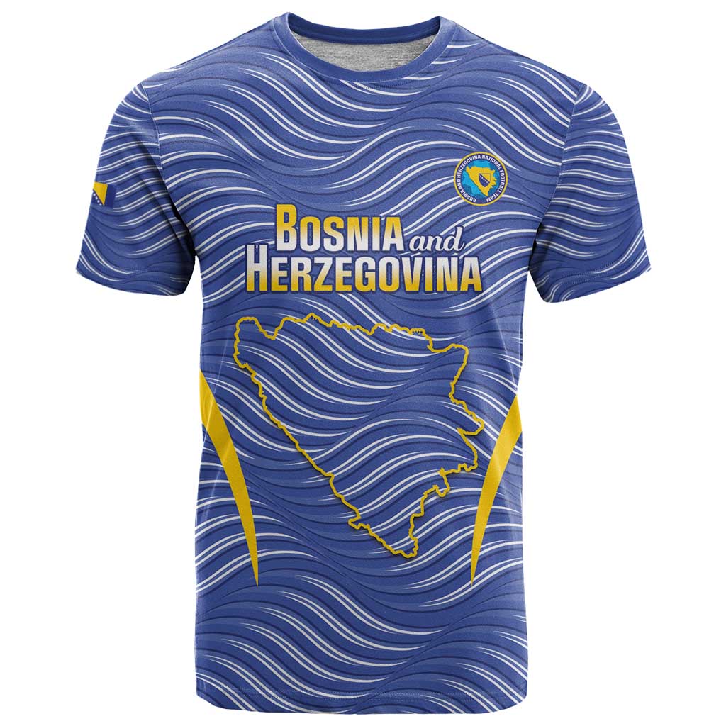 Custom Bosnia and Herzegovina Football T-Shirt Come On Zmajevi Graphic Tee