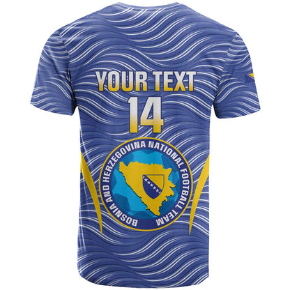 Custom Bosnia and Herzegovina Football T-Shirt Come On Zmajevi Graphic Tee
