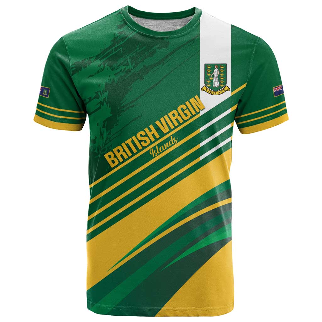 Custom British Virgin Islands Football T-Shirt Come On Nature Boys Graphic Tee