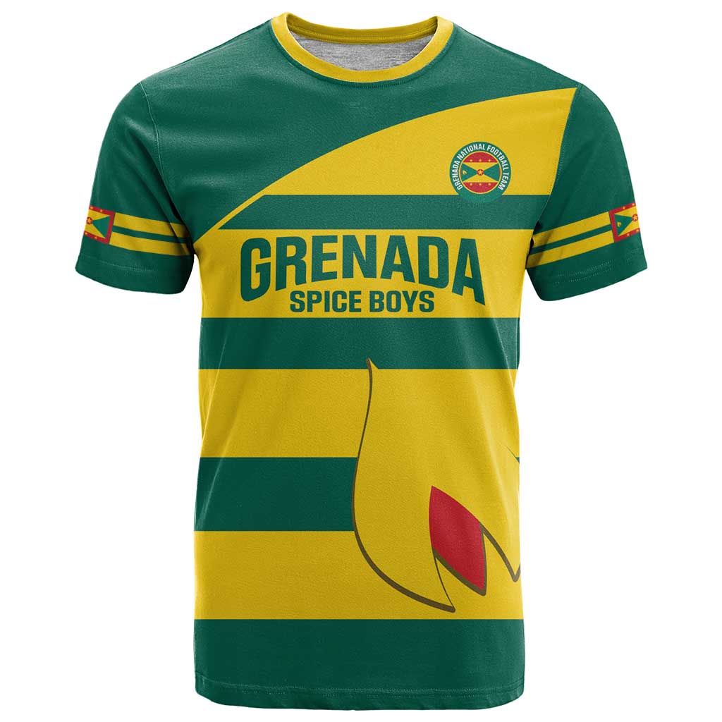 Custom Grenada Football T-Shirt Go Spice Boys Green Version Graphic Tee
