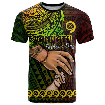 Polynesian Pride Father Day Vanuatu T-Shirt I Love You Dad Reggae Version Graphic Tee