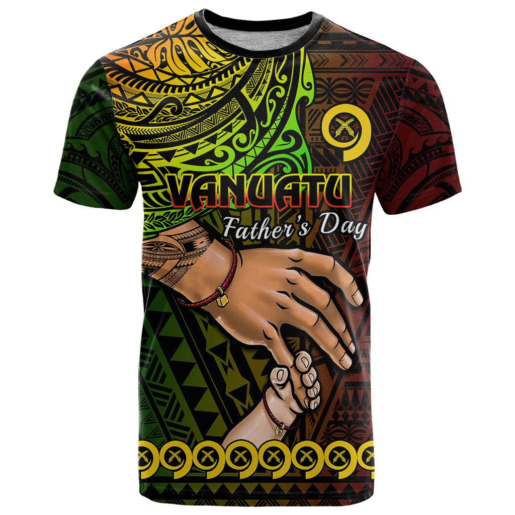 Personalised Father Day Vanuatu T-Shirt I Love You Dad Reggae Version Graphic Tee