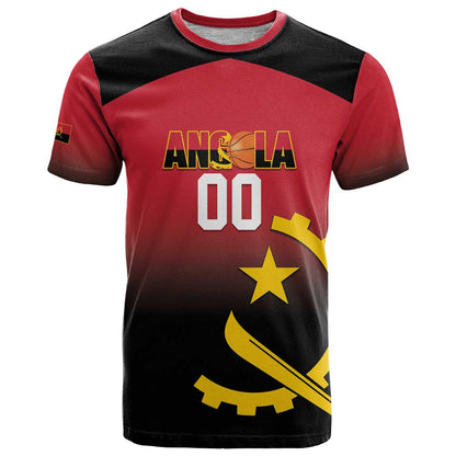 Angola Basketball Custom T-Shirt Go Champions Angolan Graphic Tee