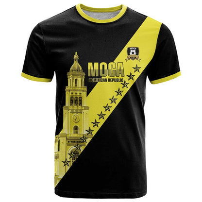 Cradle Of Dominican Republic Football Custom T-Shirt Go Moca Diagonal Style Graphic Tee