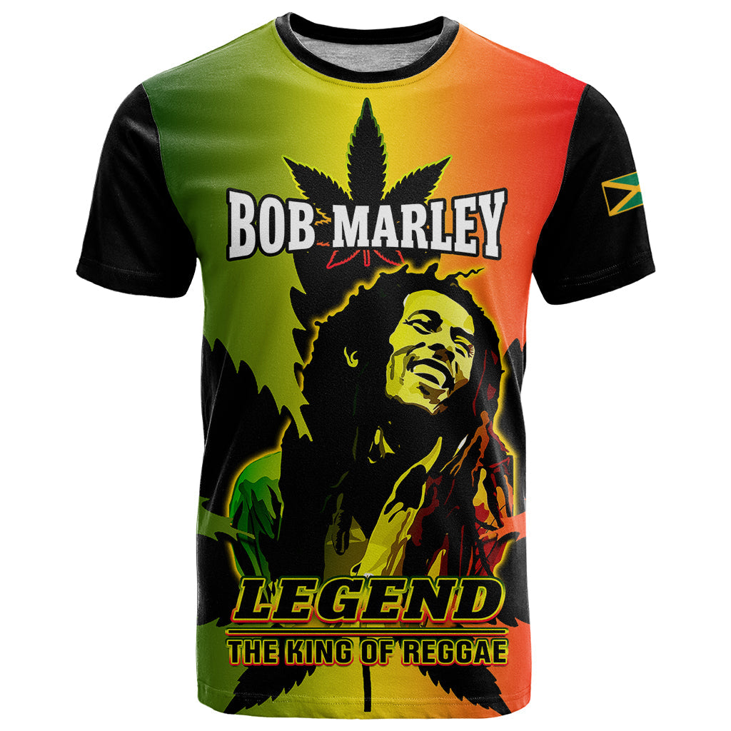Jamaica Legend Bob T-Shirt The King Of Reggae Graphic Tee