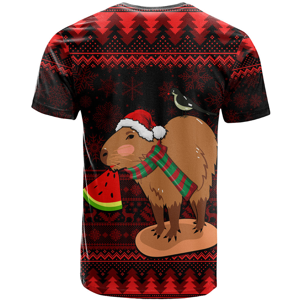 Capybara Christmas T-Shirt Merry Capymas Graphic Tee