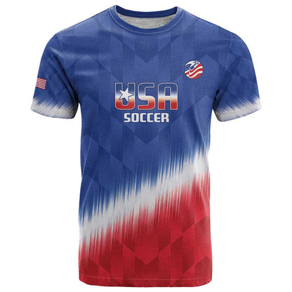 Custom United States Soccer T-Shirt 2025 Go USA Sporty Style Graphic Tee
